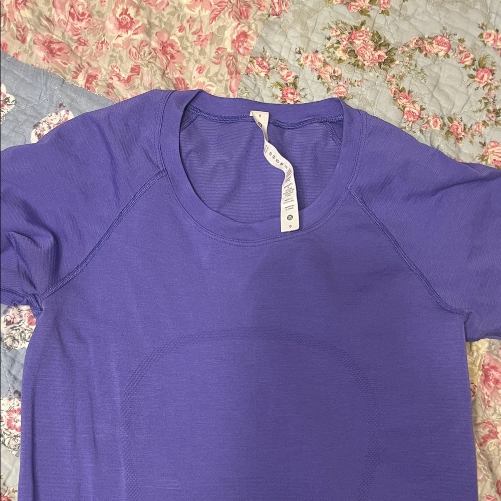 lululemon Purple Short Sleeve Swiftly Tech